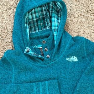 The North Face Women's Teal Hoodie Jacket Size Medium